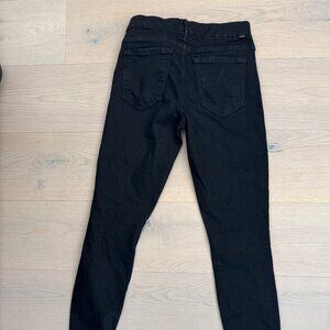 MOTHER The Looker Black Denim Jeans — Size 26